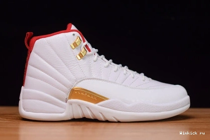UNIVERSITY JORDAN 12 WHITE FIBA AIR RED 0819
